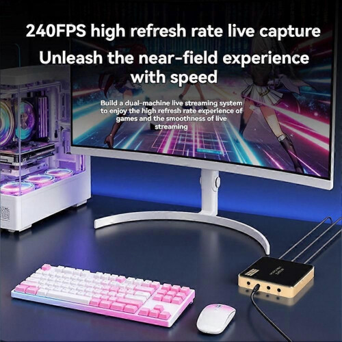 Κάρτα λήψης βίντεο USB3.0, ανάλυση 4K60HZ, λήψη βίντεο HD χωρίς 1