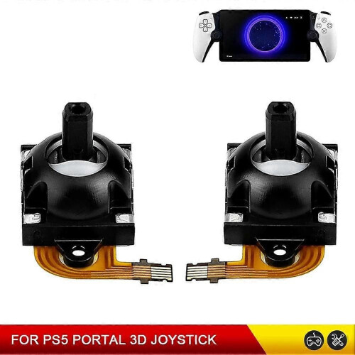 Hall Effect Joystick Replacement Pair 3D Analog Thumbstick Left Right compatible for PS Portal PS5 Portal Game Console Controller 2