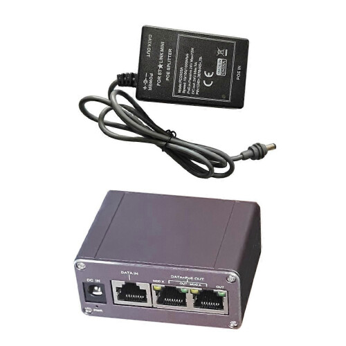 compatible for Mini 24V DC Input POE Injector Splitter Industrial 1