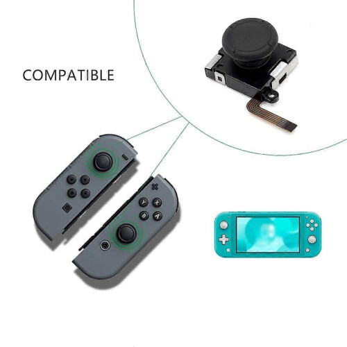 25PCS Set 3D Analog Joystick+Screwdriver+Joystick Cap compatible for NS Switch Lite Joycon Controller Repair Accessories 2
