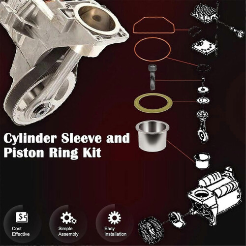 Air Compressor Cylinder Sleeve and Compression Ring Replacement Kit 1