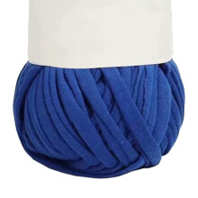 5 Knäuel Spaghetti-Garn, 2 cm breit, weich, hautfreundlich, aus Baumwolle, in leuchtenden Farben, ideal