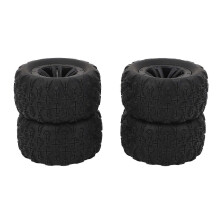 4 Pcs RC Wheel Tire Superior Handling Enhanced Control Abrasion Resistant Rubber Wheel Tyre for WLTOYS 144010