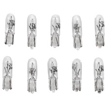 10Pcs T5 17 86 206 286 Halogen Bulb Car Instrument Panel Lamp Auto Wedge Dashboard Lamp 1.2W 12V Lig