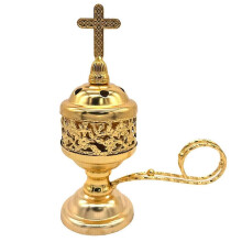 Charcoal Incense Burner Gold Incense Holder Charcoal compatible Incense Burner Censer Incense Burner Cathol