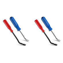 Gereedschap voor het verwijderen van nietjes uit meubelbekleding, 4-delige set stalen nietjestrekkers.