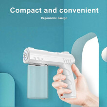 Draadloze elektrische USB nano-desinfectieverstuiver met blauw licht en stoomfunctie, compatibel met