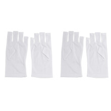 2 paia di lampade UV per la protezione dalle radiazioni, gel UV per nail art, guanti anti-UV, poggiamano