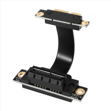 PCIE X1 Riser Cable Dual 90 Degree Right Angle PCIe 3.0 X1 to X1 Extension Cable 8Gbps PCI Express 1