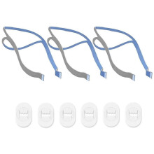 3 Pcs compatible Resmed Airfit P10 Headband Replacement CPAP Headband Elastic Pillow Ventilator Mask Accessory with 6 Headband