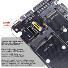 NGFF zu SATA 3 Externes Festplattengehäuse MSATA SSD Adapter M.2 SATA Protokoll Adapterplatine