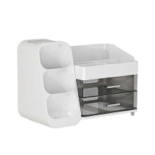 Drawer Style Makeup Storage Box Dormitory Organizer Plastic Cosmetics Skincare Dressing Table Desktop Sundries Container