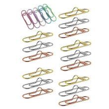Multifunctional Pen Clips, 20PCS Portable Metal Paper Clips Large Size Office School Supplies, (Mix)