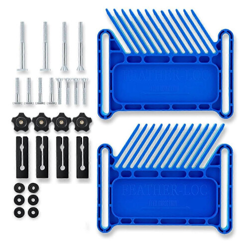 Upgraded Featherboard Safety Device Stackable Board Fits Most Standard , T-Slots, T-Rails on Table S 1