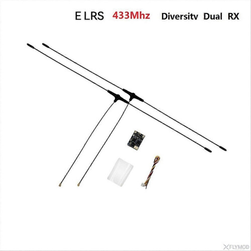 Δέκτης ELRS 433Mhz RX Dual Diversity Δέκτης 2x100mW συμβατός για RC FPV 1