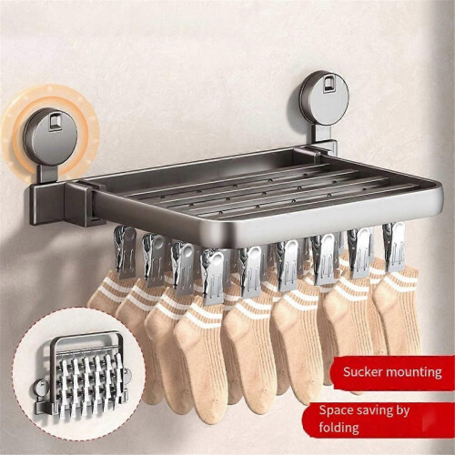 Folding Clothes Drying Rack - Large Laundry Dryer with Rods compatible for Pants 2