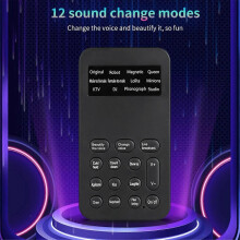 S9 Voice Changer 12 Voice Changing Modulator with Adjustable Voice Functions Phone Computer Sound Ca
