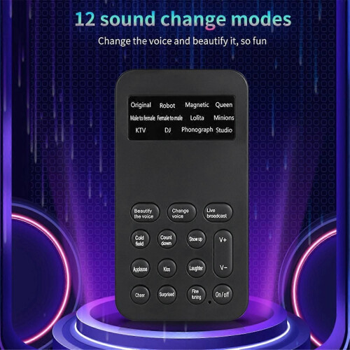 S9 Voice Changer 12 Διαμορφωτής αλλαγής φωνής με ρυθμιζόμενες λ