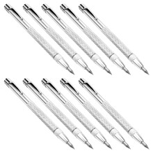 10 Pieces Tungsten Carbide Scriber with Magnet Aluminium Engraving Pen with Clip for Ceramics