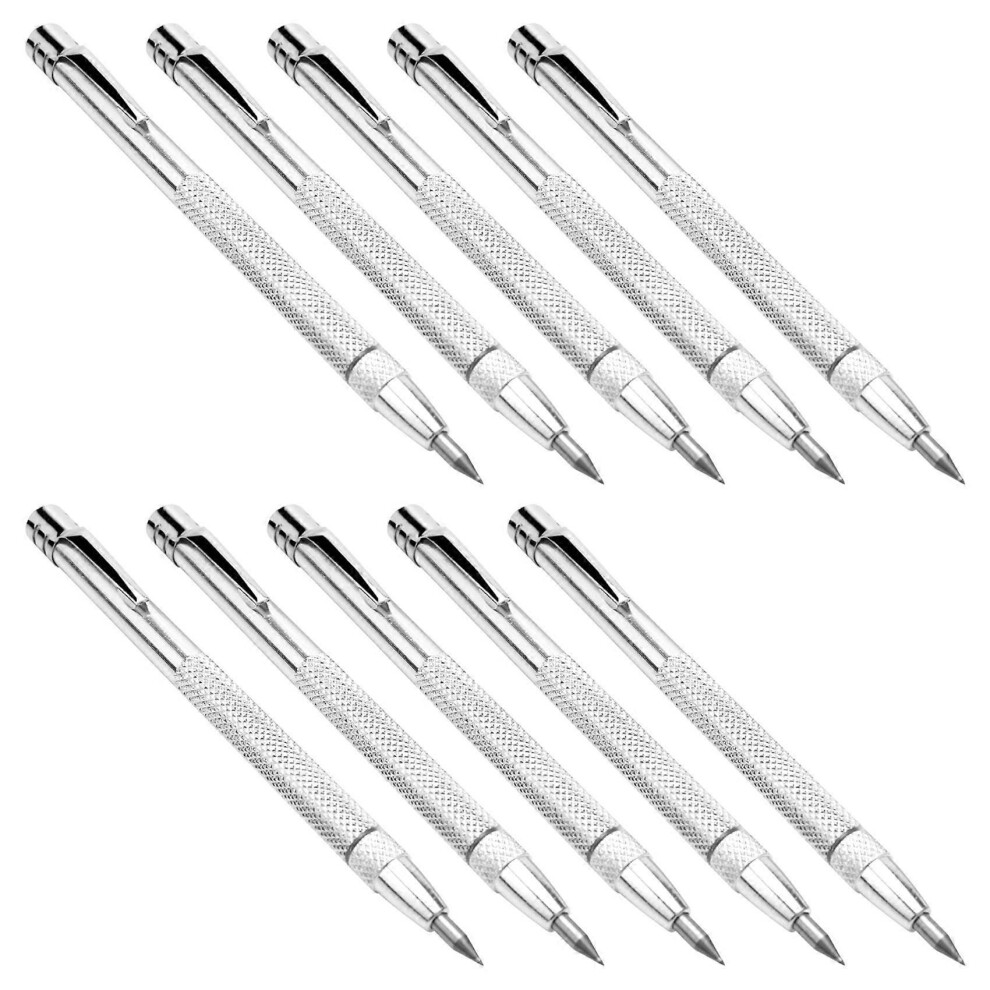 10 Pieces Tungsten Carbide Scriber With Magnet Aluminium Engraving Pen With Clip For Ceramics 9409192990334