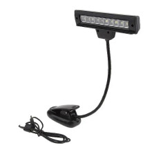Leggio ricaricabile tramite USB con 10 LED luminosi, lampada da comodino e da scrivania per la lettura.