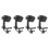 4 stuks microfoonclips, drumclips, schokbestendige microfoonclips, microfoonstandaard, schokbestendige 4