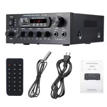 1200W 220V Bluetooth Amplificador Hifi Digital Amplifier 33BT Stereo LED Digital Audio Amplifier Aux