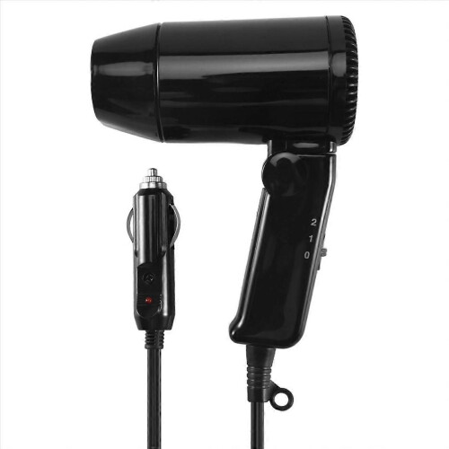 Πιστολάκι μαλλιών αυτοκινήτου Heat Dc12V 216W Φορητός πτυσσό