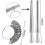 Ring Sizer Measuring Tool Set, 12 Pcs Ring Mandrel, Ring Sizer, Rubber Hammer, Plastic Ring Sizer Gauge, Wood Ring Clamp 3