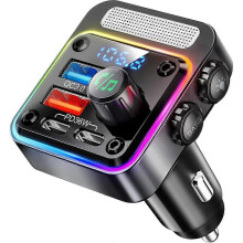 Προσαρμογέας αυτοκινήτου Bluetooth 5.3 54W με 4 θύρες φόρτισης,