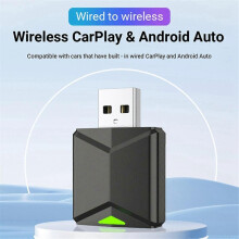 Adaptador CarPlay inalámbrico y con cable 2 en 1 Plug & Play CarPlay Box Android Auto Pantalla Conexión