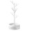 Branch Jewelry Rack with Rotatable Base and Storage Box Tree Tower Rack Hanging Organizer, White 1