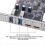 PCI-E to USB 3.2 Expansion Card 5Gbps PCIE Card Adapter 3