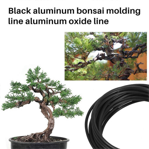 Anodized Aluminum Bonsai Training Wire(5 Sizes,Black) 1