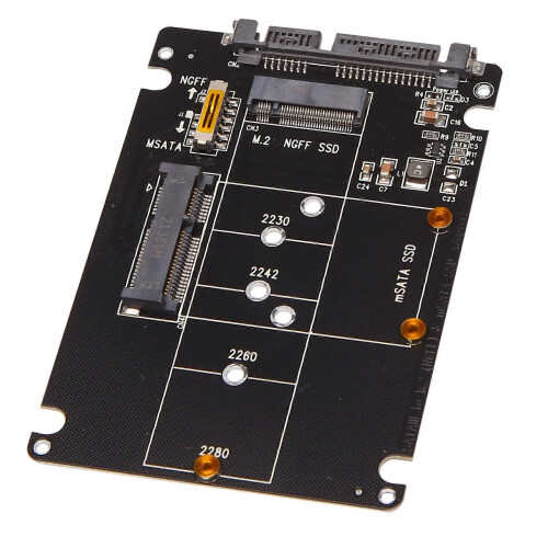 Μετατροπέας M.2 NGFF MSATA σε USB 3.0 Προσαρμογέας μετατροπέα κάρτ 1