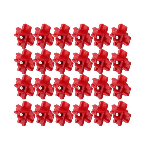 24 Pack Horizontal Side Mount Automatic Poultry Nipples Clean Drinker Waterer for Chicken or Quail 1
