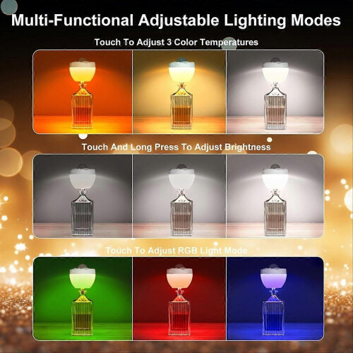 Wireless Bottle Lamp, LED Bottle Light with Projection Function, 2