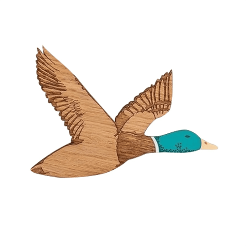 Pato de madera para decoración de pared, estilo rústico de granja, 3 piezas 2