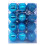 Christmas Ball Ornaments Sky Blue 24 pcs 2