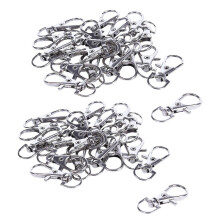 40 pezzi Moschettone in metallo con chiusura girevole, ganci, clip, fibbia, creazione di gioielli, arti