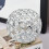 Decorative candle holder with inlaid rhinestones 3