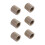 6 stuks oliegeïmpregneerde gesinterde bronzen lagerbussen 8x12x12 mm 1