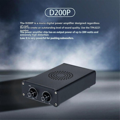 Ενισχυτής Subwoofer υψηλής ισχύος D200P TPA3221 Μονοφωνικός Λευκός 2