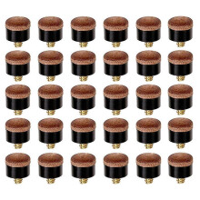 30 Stück Billard-Queuespitzen zum Aufschrauben, 12 mm Ersatzspitzen, kompatibel mit Pool- und Snooker-Queues