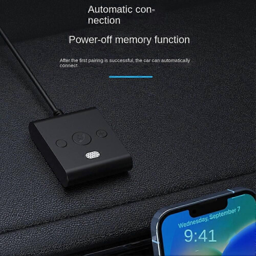 Προσαρμογέας αυτοκινήτου Bluetooth 5.4 AUX με μικρόφωνο, στερε 2