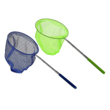 2 Pcs Outdoor Catching Catching Butterfly Net Fishing Net Bag Stainless Steel Telescopic Fishing Ne