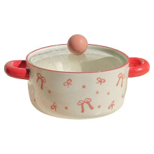 Κεραμικό μπολ για στιγμιαία noodles με καπάκι, ψηλό μπολ για