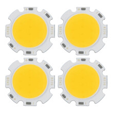 4X 5W Στρογγυλό φως τσιπ COB Super Bright LED Light Λαμπτήρας LED Ζεστό λευκό DC15-17V