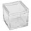 10Pcs Acrylic Box Trays compatible for 0.39Inch 10mm Elements Cubes Clear Case Periodic Table Bracket compatible for Elements Collections 2