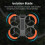 Drone Propeller Guard compatible for Avata 2,Bumper Rings Orange 4